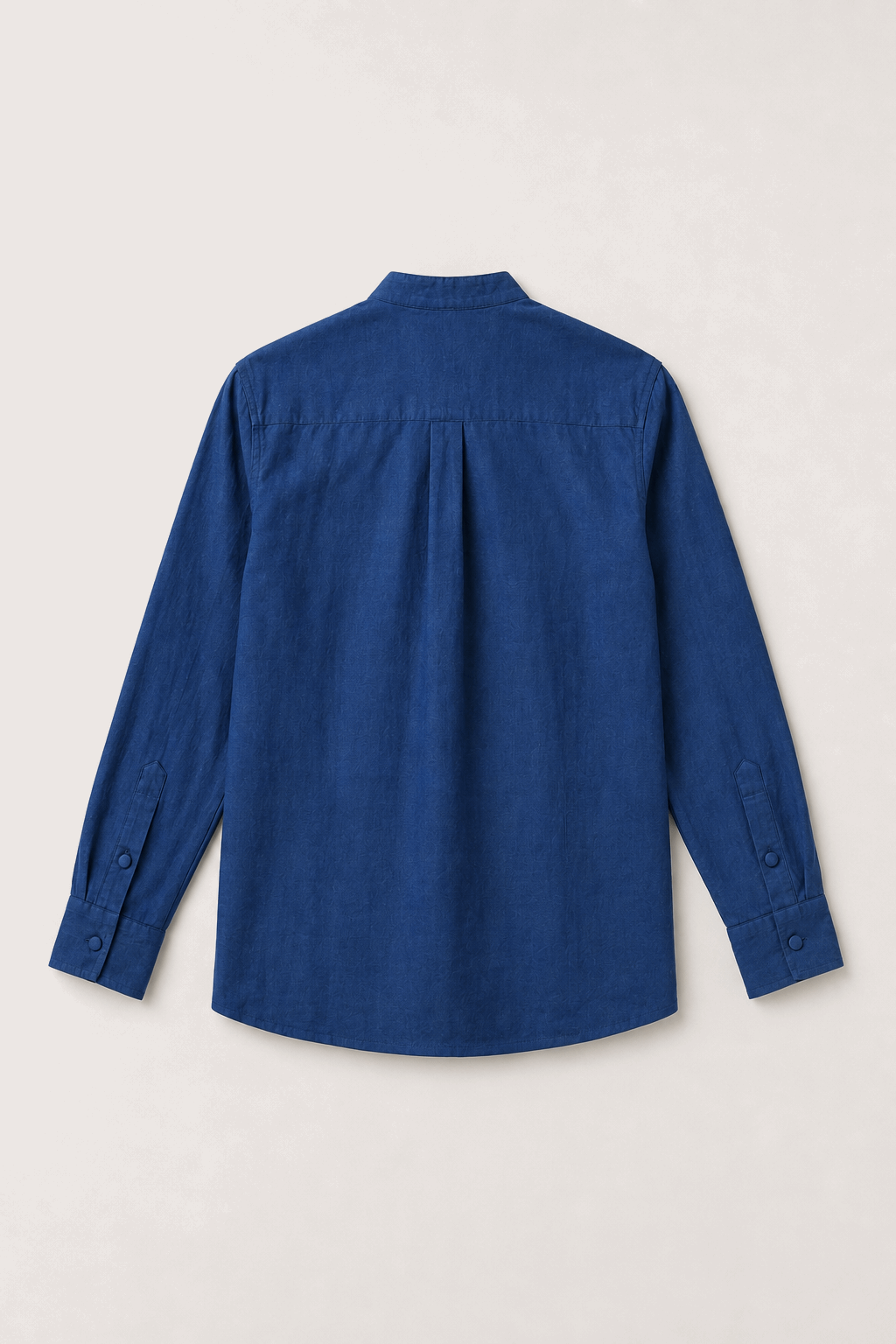 Osaka Kimono Cotton Linen Shirt - Navy Blue