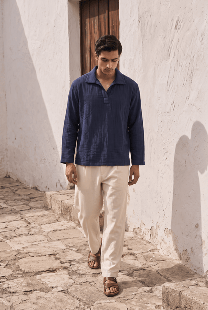 Hong Kong Popover Shirt - Full Sleeves