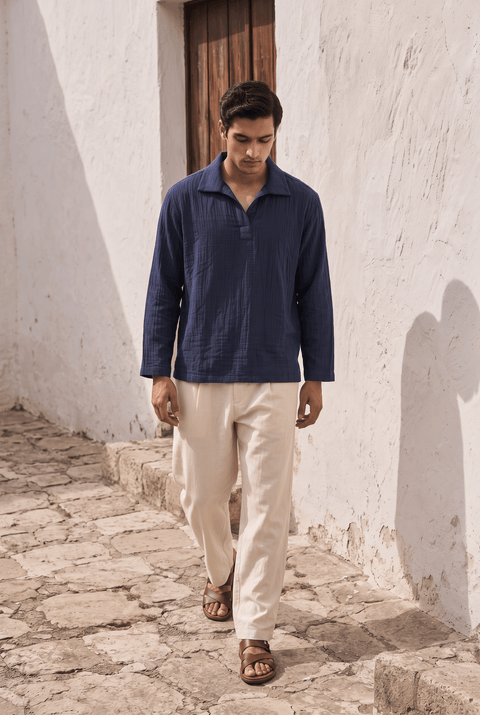 Hong Kong Popover Shirt - Full Sleeves