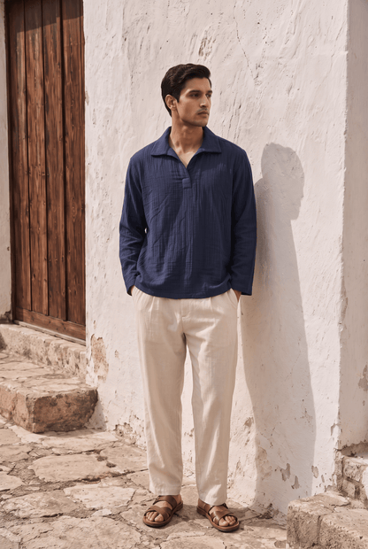 Hong Kong Popover Shirt - Full Sleeves