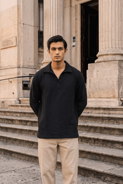 Dubai Popover Shirt - Full Sleeves
