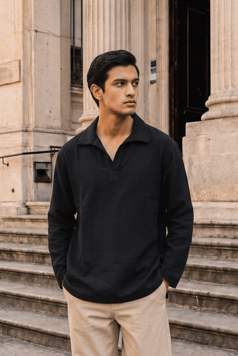 Dubai Popover Shirt - Full Sleeves