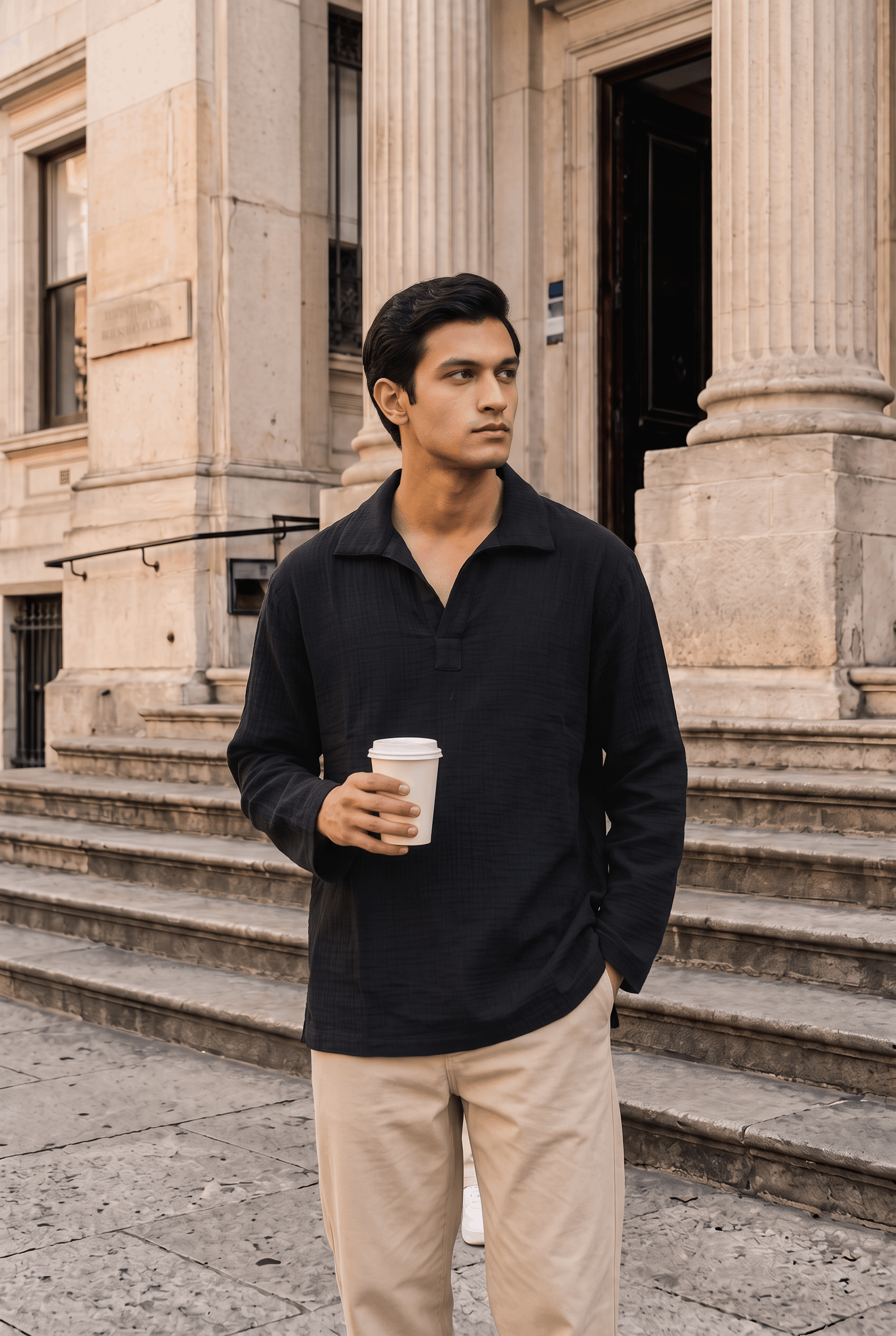 Dubai Popover Shirt - Full Sleeves