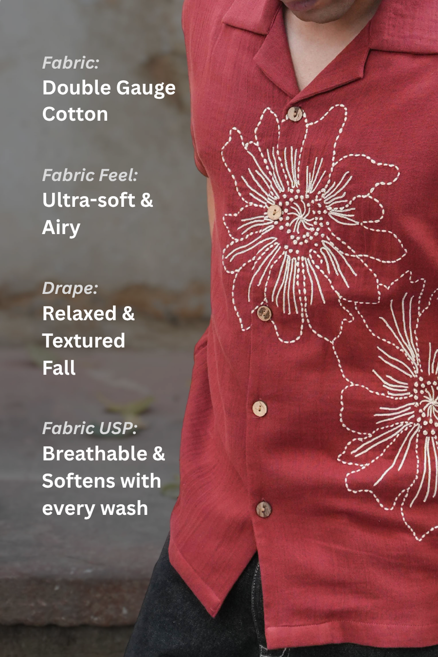 Nainital Embroidered Shirt
