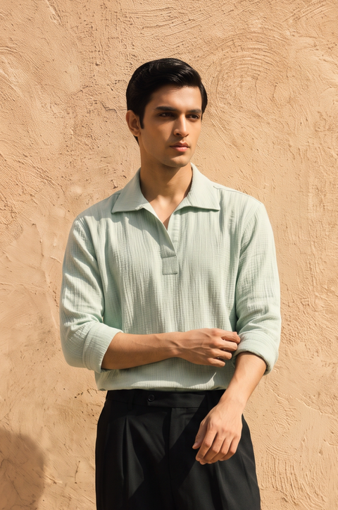 Hyderabad Popover Shirt - Full Sleeves