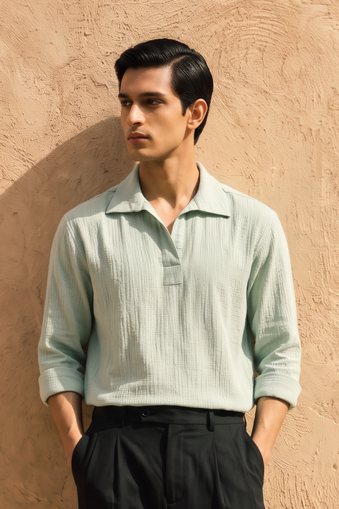 Hyderabad Popover Shirt - Full Sleeves