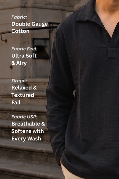 Dubai Popover Shirt - Full Sleeves
